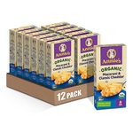 Annie's Organic Macaroni and Cheese, Pasta & Classic Mild Cheddar Mac and Cheese, 6 oz Box (Pack of 12)