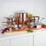 13-Piece Tri-Ply Copper Cookware Se