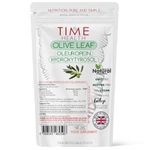 Olive Leaf Extract - Maximum Strength - High in Oleuropein - Spanish Source - UK Made - Zero Additives - Pullulan (120 Capsule Pouch)