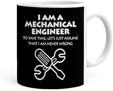 Khakee Mechanical Engineer Theme Printed Ceramic Coffee Mug (325 Ml)-Mug for Engineers Day,Gift for Engineer(engineer-031)