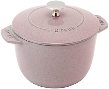 Staub La Cocotte de Gohan 40508-854 Chiffon Rose M 6.3 inches (16 cm) Rice Pot, 2 Pieces, Cast Iron Pot, Rice Cooker (Genuine Japanese Product with Serial Number)