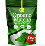 uVernal Organic Matcha Green Tea Powder - 100% Pure Matcha for Smoothies Latte and Baking Easy to Mix - 4oz Kosher Pareve