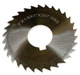 HHIP 5071-4208 3 X 1/8 X 1" High Speed Steel Plain Slitting Saw