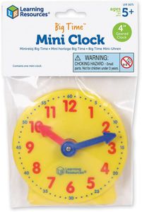 Learning Resources Mini Clock Set – Educational Classroom Pack