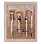 Huda Girl Premium Makeup Brush Set, Professional Beauty Makeup Brushes for Eye & Face (Pack of 6)