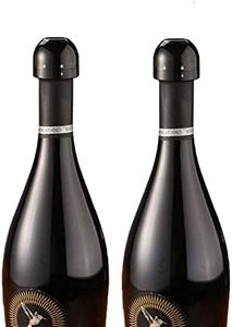 Champagne Stopper & Red Wine Vacuum Pump Stoppers,Mini Plug Bottle Cap Sealer Silicone Sealed Wine Beer Champagne Stopper Twist to Seal Sealer(Pack of 2)