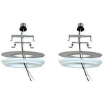 Ciata Lighting Recessed Can Light Conversion Kit to Pendant, Instant Light Conversion Kit for Light Fixtures in White Finish – 2 Pack