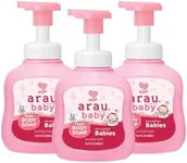 Arau Baby Foam Body Soap - Gentle for Delicate Skin, Head to Toe, Soap Based Not Detergent, Easy to Use Pump, All Natural Bath Wash, Essential Oils - Lavender (15.21 fl oz - Pack of 3)