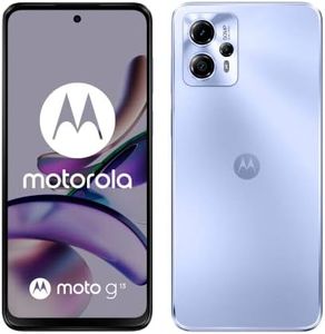 Motorola Moto (g13, 6.5 Inch 90 Hz HD+ Display, 50 MP Quad Pixel Camera, Dolby Atmos Stereo Speakers, 5000 mAh Battery, TurboPower Charging, 4/128 GB, Dual SIM), Lavender Blue