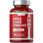 Apple Cider Vinegar Capsules 1800mg | High Strength ACV | 180 Vegan Capsules (Not Tablets) | by Horbaach