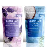 Neer Epsom Salt Naturals Therapy, Mineral Bath Soak (Magnesium Sulphate) Bath salt for Relaxation and Stress Relief combo pack