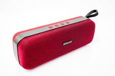 TELLUR Loop Portable Bluetooth Stereo Speaker, 10W, True Wireless Stereo Technology Enabled, FM Portable Radio Speaker, Hands-Free Function, USB, MicroSD/TF Slot, AUX Jack 3.5 mm, BT 5.0, Red