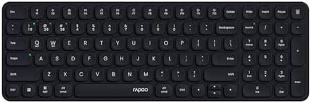 Rapoo E9310M Wireless Keyboard for Mac/iPad/PC, Multi-Device Bluetooth Keyboard with Number Pad, Low-Profile, Quiet Typing, 99-Key, Battery Powered, Support 4 Devices for Windows, Linux, Chrome, Mac