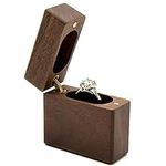 MUUJEE Wooden Slim Engagement Ring 