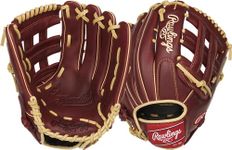 Rawlings Sandlot Series Leather Pro H Web Baseball Glove, Right Hand Throw, 12-3/4", Regular