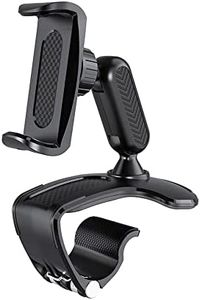 ComPDCVD Soporte Móvil para Coche Soporte para Teléfono Salpicadero de Coche Soporte de Teléfono Giratorio de 360 Grados Adecuado para Teléfonos Inteligentes de 4-7 Pulgadas - Negro