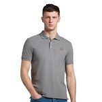 Lyle & Scott Men's Plain Polo Shirt, Grey, L