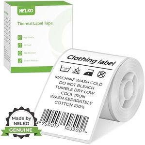 Etichette termiche per etichettatrice Nelko PM220, 50 x 80 mm, impermeabili, multiuso, 1 rotolo da 100 carta termica autoadesiva (bianco)