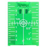 Huepar TP01G-Magnetic Floor Laser Target Plate Card with Stand for Green Beam Applications Enhancing The Visibility of Green Laser Lines or Points 1.3 Times