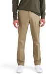 Dockers Men's Signature Stain Defender Slim Creased Chinos, New British Khaki, 29W / 30L
