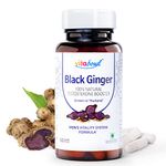 Vitabowl's 100% Natural Black Ginger Capsules | Contains 5,7-Dimethoxyflavone & PDE5 Inhibitors | Sourced from Thailand | for Performance Support, Muscle Recovery & Stamina - 60 Veg Capsules