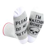 Crime Drama TV Series Inspired Socks Please Do Not Disturb I’m Watching TV Show Birthday Gift for Crime TV Show Lover (Watching Bone CA)