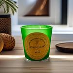 Akaar Organic Scented Candles Pure Soy Wax (60gms) Each,Scented Aromatic Fragrance of Lemongrass (up to 15Hrs)|Best Gift|Candle Home Decoration| Lemon Grass