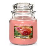 Yankee Candle Scented Candle | Sun-Drenched Apricot Rose Medium Jar Candle| Burn Time: Up to 75 Hours