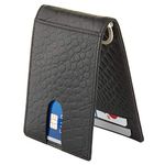 Artizanni Slim Wallet for Men with Money Clip - Front Pocket Leather Minimalist RFID Blocking Credit Card Holder Thin Bifold Design SD 002