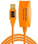 Tether Tools TetherPro USB 2.0 to USB Female Active Extension Cable Cable | for Fast Transfer Between Camera and Computer | High Visibility Orange | 16 Feet (5 m)