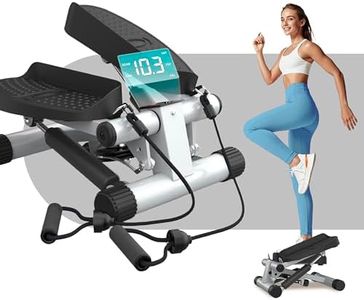 Niceday Mini paso a paso con bandas de resistencia, paso arriba-abajo, máquina escaladora, ejercicio de entrenamiento en casa, brazos de piernas y entrenamiento de cuerpo completo