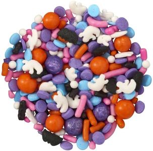 Oasis Supply Halloween, Fall, and Thanksgiving Topper Sprinkles for Cookies, Cake, and Ice Cream, Harvest Quins Shapes, 6 Ounce (Monster Mash Deluxe Fusion Mix)