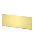 QWORK® H62 Brass Sheet Metal Sheet Corrosion Resistant Thickness 0.5mm, 300mm x 100mm (0.02", 4" x 12")