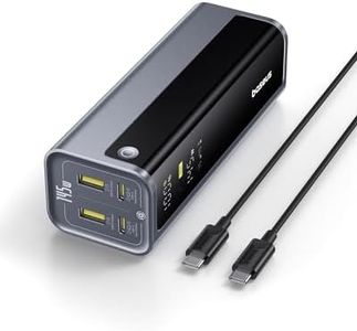 Baseus 145W Power Bank, 20,800mAh 4-Port Laptop Portable Charger (77Wh), PD Fast Charging Battery Pack with Digital Display for MacBook, iPhone 16/15/14/13/12 Series, Samsung, Dell, Steam Deck