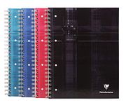 Clairefontaine 8212C - BIND'O BLOCK A4 hardcover notebook with spirals, 5x5 grid with a margin of 160 pages, 1 unit, assorted model