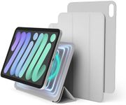 elago Magnetic Folio Case Compatible with iPad Mini 8.3 inch A17 Pro, 6th Generation - Back Plate can be Attached to Metal Materials, Compatible with Apple Pencil and elago’s Pencil case (Light Grey)