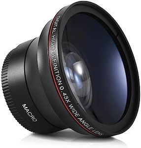 Lightdow 58MM 0.43x High-Definition Wide Angle + Macro Lens Attachment for Canon EOS Cameras - Enhance Your Photography Creativity (φ58mm)