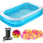 Pelo Family Swimming Inflatable Swim Pool Bath Spa Tub Water Fun for Kids Adults Playing Fun 8.5 ft (Pool Tub)