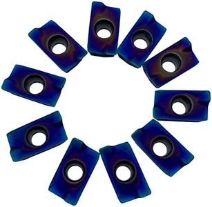 GBJ 10pcs APMT1604 PDER ZM Milling Inserts Turning Inserts Cutting Tools ZM1135 for BAP400R Milling Inserts Tool Holders Processing Hard Steel Parts (APMT1604PDER Purple)
