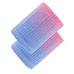 Sports Wristbands 10 * 8cm Wristbands Elastic Athletic Wrist Bands, Sweat Wrist Sweatbands Nylon Wrist bands Sweat for Gym Basketball Tennis Running Exercise Moisture Wicking (Pink blue)