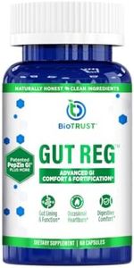 BioTrust Gut Reg Supports a Healthy Gut Lining, Helps Restore Gut Health and Helps Relieve Occasional GI Discomfort with PepZin GI, L-Glutamine and Ginger Extract, Non-GMO, Gluten-Free (60 Capsules)