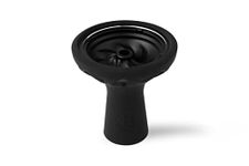 Kaloud Samsaris Hybrid Silicone Aluminum Bowl - Hookah Bowl for Lotus II Hookah Heat Management Device - Hookah Accessories for Cleaner and Tastier Hookah Flavor - Niris Black