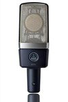 AKG C214 Professional Large-Diaphragm Condenser Microphone, Single pattern, cardioid, switchable 20dB attenuator and bass-cut filter, integrated suspension, rugged classic design, wide dynamic range