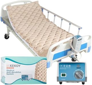 KEKOY Alternating Air Pressure Mattress, Bed Sore Prevention, Hospital Bed Mattress Topper with Whisper Quiet Pump & Waterproof, Heat Resistant Ulcer Cushion Pad for Hospital, Home, Medical Bed