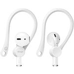 elago Ear Hooks Compatible with Airpods 2 & 1, Anti-Slip Earbud Accessories, Comfortable Fit, Ergonomic Design, Durable TPU Construction, Perfect for Exercising [White]