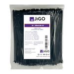 JiGO Zip Ties 8 in 50 Lbs Bulk Pack 1000 PCS, Heavy Duty Cable Ties, UV Black Color, Ideal for Cable Management, Home Office, Contractors, Electricians, Home Repair, Festival Decoration, Garden