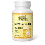 Natural Factors SunVitamin D3 2500IU, 360 Softgels, High Potency, Vitamin D is essential for immune function and overall health