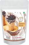 Twisty The Boba Station® Tapioca Pearls for Bubble Tea, Milkshakes, Ice Cream and Yogurt | Boba Tea Ingredients | 10 Straws with the Packet (1Kg)