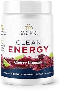 Ancient Nutrition Clean Energy Powder, Cherry Limeade, Supports Healthy Energy and Cognitive Health, Promotes Mental Alertness and Focus, 30 Servings