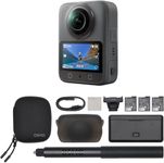 DJI Osmo 360 Adventure Combo - Waterproof 8K 360° Action Camera with 1-Inch Sensor, 128GB Built-in Storage, 100-Min 8K Recording, 4K/120fps & 170° Wide-Angle Video, with 3 Extreme Batteries (1950 mAh)